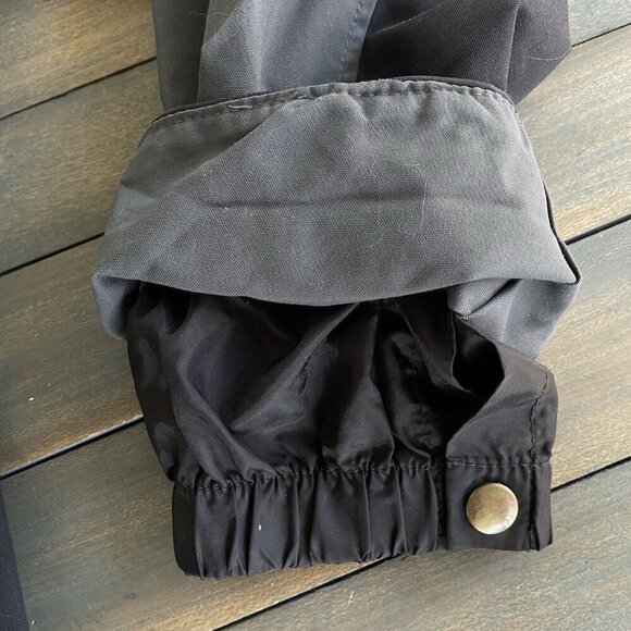 Eddie Bauer Ebtek Jacket w/Hood Gray & Black Breathable Cinch Waist Medium (E8) - Picture 5 of 10